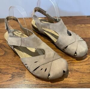 Earth Origins Birdine Leather Fisherman Sandal Taupe 8.5N NWT Summer Comfort